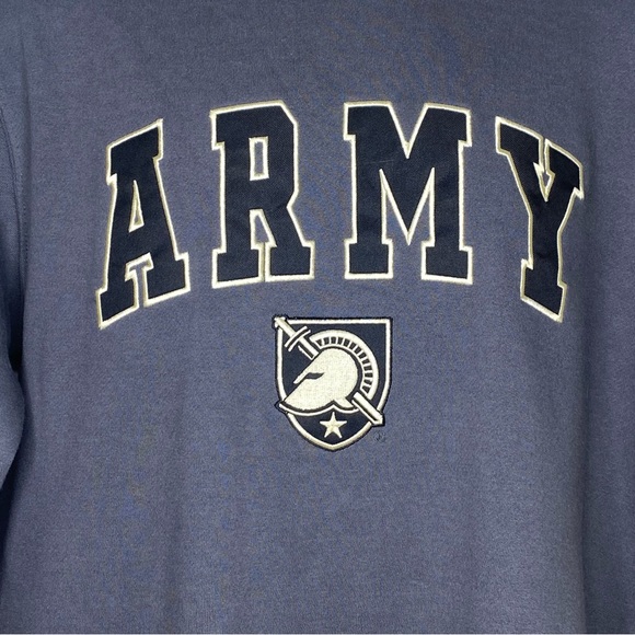 Stadium Athletics Men's Graphic "ARMY" Hoodie M Gray Black Long Sleeves Casual - Picture 3 of 9